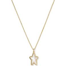 Kendra Scott Charms & Pendants Kendra Scott 14k Gold-Plated Mother-of-Pearl Star 19" Pendant Necklace Gold Ivory ONE SIZE
