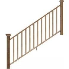 Handrails ProWood 6 ft. Cedar Routed Stair Rail Kit with Se Balusters