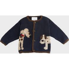 M Knitted Sweaters Children's Clothing Woof Woof Cotton Button-Front Sweater, Blue, 12-24 Months BLUE 0M-6M
