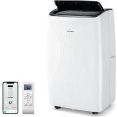 Costway 12000 BTU Portable Air Conditioner with Heat and Smart WiFi-White