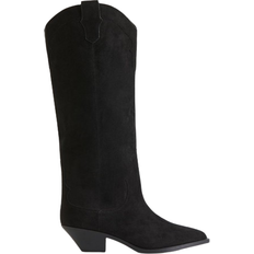H&M Knee-High Cowboy Boots - Black