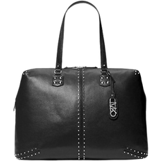 Michael Kors Weekender Michael Kors Astor Extra Large Studded Leather Weekender Bag - Black