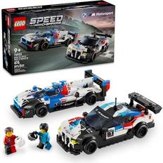 Pixar Cars Toy Vehicles Lego Speed Champions BMW M4 GT3 & BMW M Hybrid V8 Race Cars, BMW Toy for Kids with 2 Buildable Models and 2 Driver Minifigures, Car Toy Birthday Gift Idea for Boys and Girls Ages 9 and Up, 76922