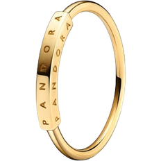 Gold Ringe Pandora Signature ID Ring - Gold