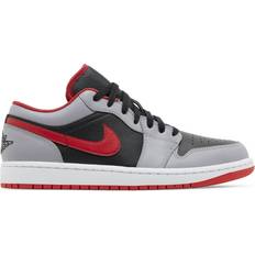 Nike Gray - Men Sneakers Nike Air Jordan 1 Low M - Black/Cement Grey/White/Fire Red