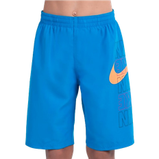 Nike Big Kid's Block Logo Breaker 8" Volley Shorts - Blue