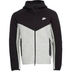 Trenchcoats Bekleidung Nike Sportswear Tech Fleece Windrunner Men's Full Zip Hoodie - Dark Grey Heather/Black/White