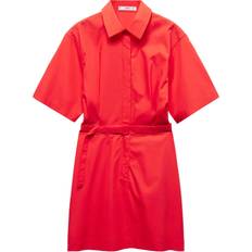 Kurze Kleider - Orange Mango Kleid 'CIRILIA' orangerot