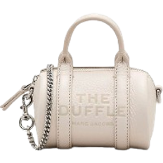 Marc Jacobs The Leather Nano Duffle Crossbody - Cotton/Silver