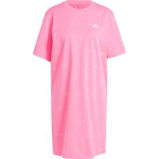 Kurze Kleider - Rosa adidas Tiro Kurzarmkleid Damen rosa