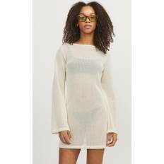 Beige - Korte kjoler JJXX Knitted Long Sleeve Mini Dress Cream, Cream, Xs, Women