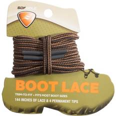 Shoe Accessories Sof Sole Trim-to-Fit Boot Laces Black/Brown 144 in