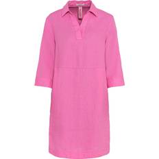Kurze Kleider - Rosa Cecil Damen Sommerliches Leinenkleid in Pink