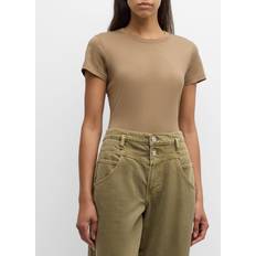 Multicolored - Women T-shirts & Tank Tops Frame Linen Pocket Crew Tee Multicolor