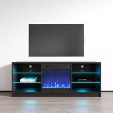 Meble Furniture electric fireplace modern 58" tv Cabinet