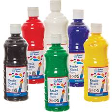 Temperafarben Baker Ross FN163 Färdigblandade färger Pack A Förpackning med 6 flaskor, målarfärg för barn