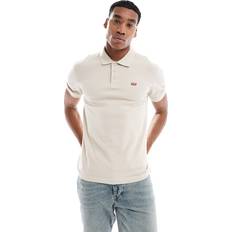 Levi's Hemden Levi's Poloshirt, Logo-Patch, Seitenschlitze, für Herren, beige