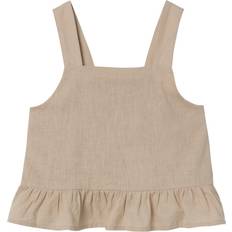 Beige Bluser & Tunikaer Name It Girls Strappy Linen Co-Ord Top Humus, Beige, Age: Years, Women age: YEARS