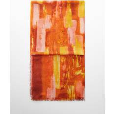 Women - Yellow Scarfs Mango Abstract Print Scarf
