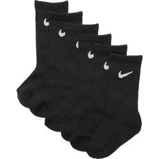 Girls Underwear Children's Clothing Nike Kid's Crew Socks 6-pack - Black (504101-019)