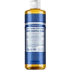 Bottle Skin Cleansing Dr. Bronners Pure-Castile Liquid Soap Peppermint 16fl oz