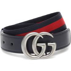 Rot Gürtel Gucci Kid's Elastic Web Belt - Blue/Red (432707HAENN8497)