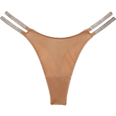 Victoria's Secret Very Sexy Double Shine Strap Smooth Thong Panty - Toffee