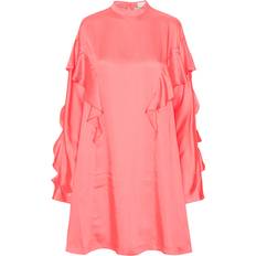 Day Byporten 2nd Edition Dash Drapy Twill Solid Dress - Sunkist Coral