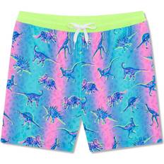XL Swimwear Chubbies Boys' The Dino Delights Swim Trunks Blue/Pink X-Small