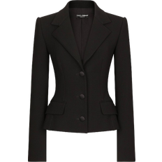 Polyamid Jacketts Dolce & Gabbana Single Breasted Jacket - Black