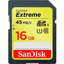 SanDisk Extreme SDHC 45MB/s 16GB
