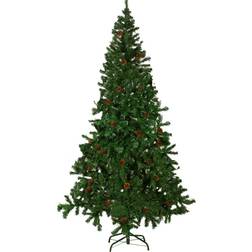vidaXL Christmas tree with pine cones Juletre 210cm