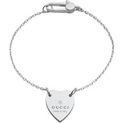 Gucci Trademark Heart Bracelet - Silver