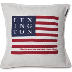 Lexington Logo Art & Crafts Kissenbezug Beige/White (50x50cm)