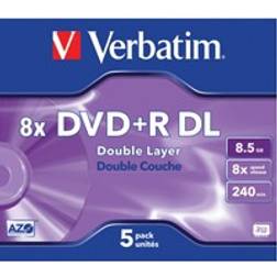 Verbatim DVD+R 8.5GB 8x Jewelcase 5-Pack