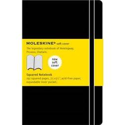 moleskine classic notebook pocket squared black soft cover (Heftet, 2008)