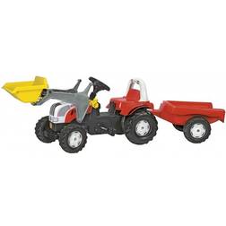 Rolly Toys Rolly Kid Steyr Tractor With Roll Bar & Frontloader & Trailer