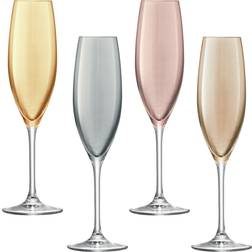 LSA International Polka Champagneglass 4st