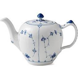 Royal Copenhagen Blue Fluted Plain Teapot 0.264gal