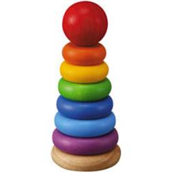 Plantoys Rainbow Stacking Ring Tower
