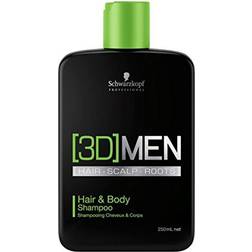 Schwarzkopf 3D Men Care Hair & Body Shampoo 8.5fl oz
