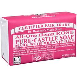 Dr. Bronners Pure Castile Bar Soap Rose 4.9oz