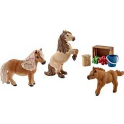 Schleich Miniature Shetland Pony Family 41432