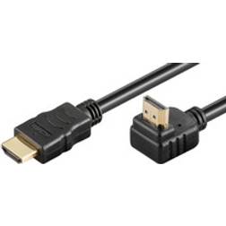 Gold HDMI - HDMI High Speed with Ethernet (angled) 1m