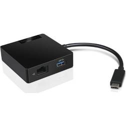USB C - VGA/HDMI/USB A/RJ45 M-F