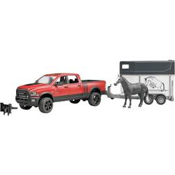 Bruder Ram 2500 Power Pick Up with Horse Trailer & Horse 02501