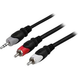 AWG28 3.5mm - 2RCA 1m