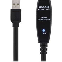 Prime Active USB A - USB A M-F 3.0 7m