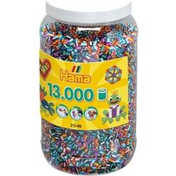 Hama Beads Midi Beads Everything Striped Mix in a Tub 13000pcs 211-90