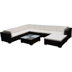 vidaXL 41260 Outdoor Lounge Set, 1 Table incl. 6 Sofas